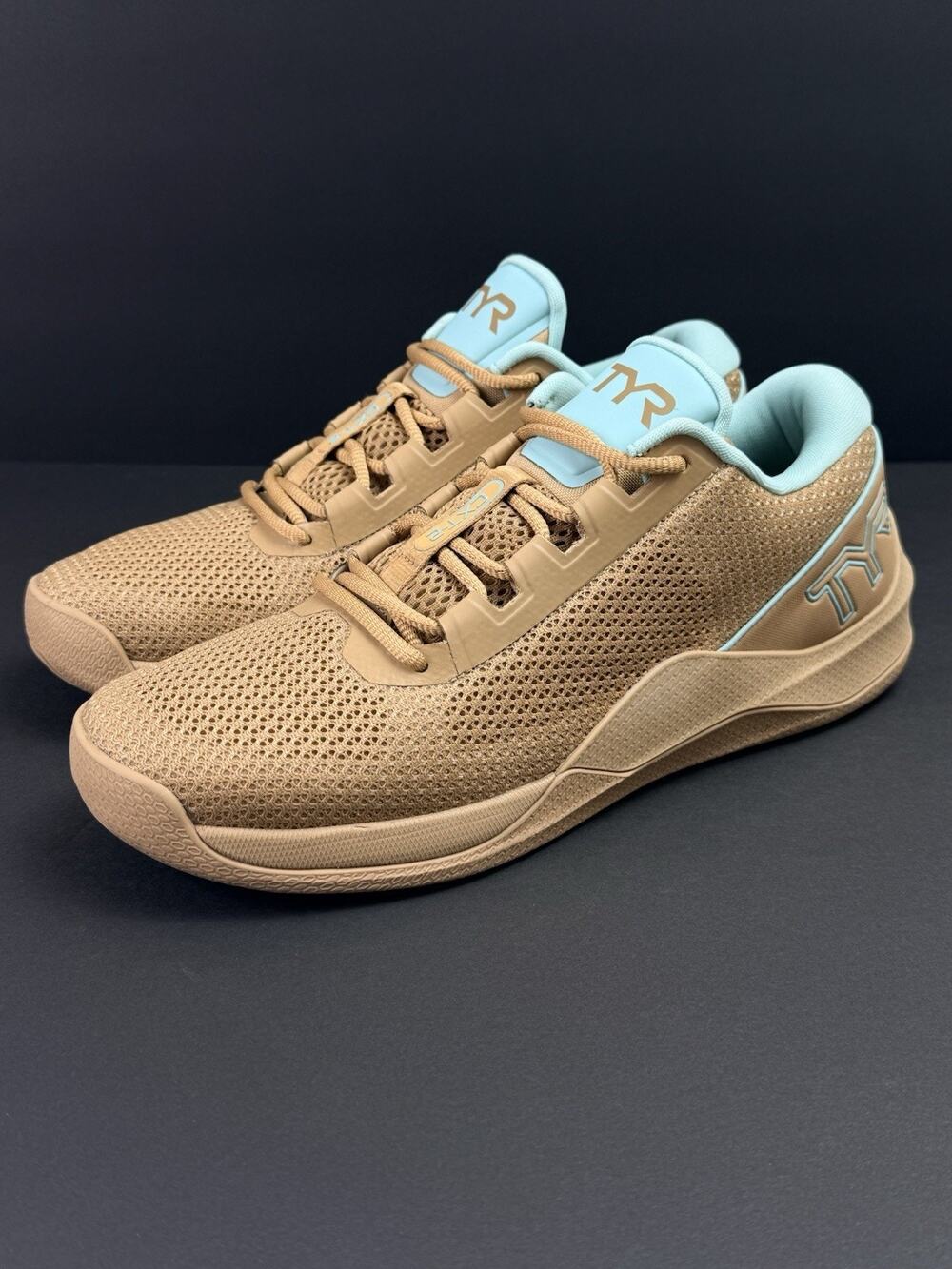 TYR CXT-2 Training Shoes Men’s 9.5 Women’s 11 Gold Camel Gym Sneakers